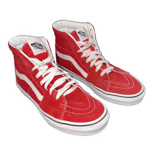 Vans Sk8-Hi Red High Top Sneakers Men’s 8 Women’s 9.5